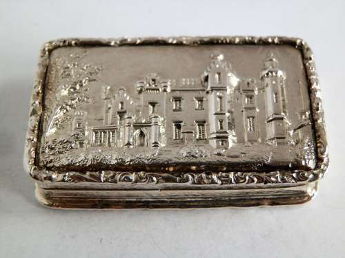 William IV silver castle top vinaigrette, Taylor & Perry 1838