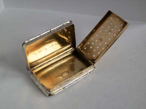 William IV silver castle top vinaigrette, Taylor & Perry 1838