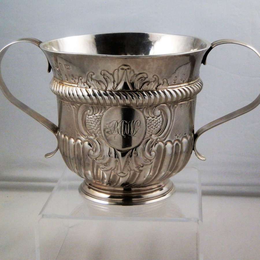 George II silver porringer, Richard Bayley 1746