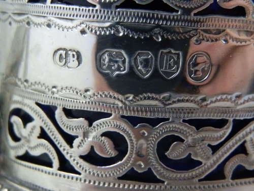 Victorian silver mustard pot, London 1880