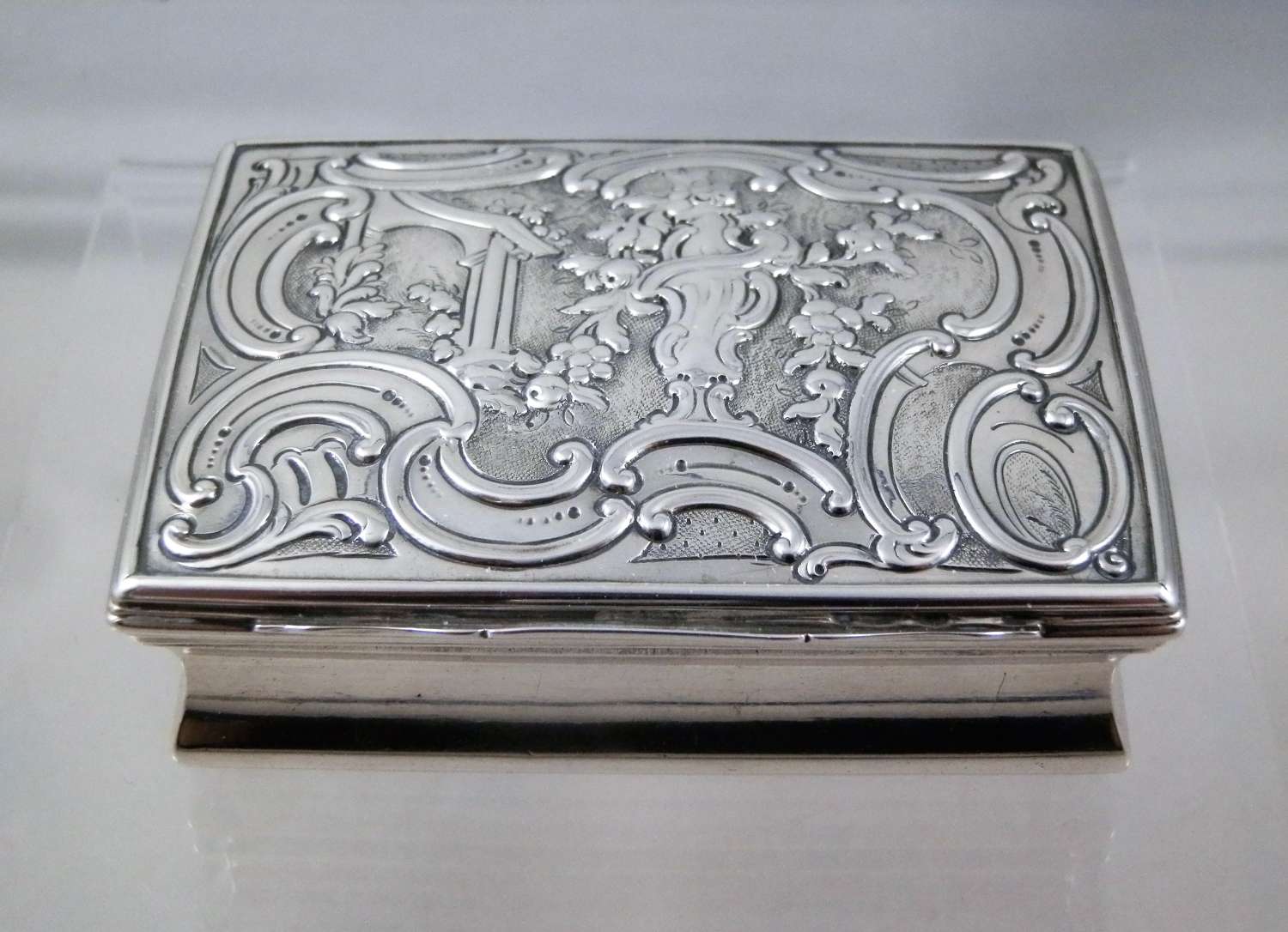 George III silver table snuff box, London 1760