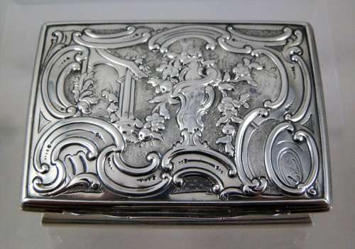 George III silver table snuff box, London 1760