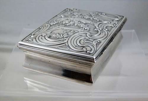 George III silver table snuff box, London 1760
