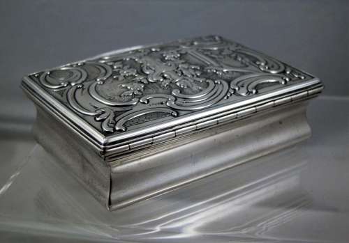 George III silver table snuff box, London 1760