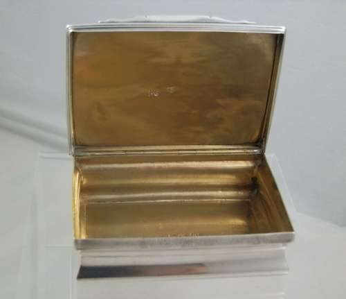 George III silver table snuff box, London 1760