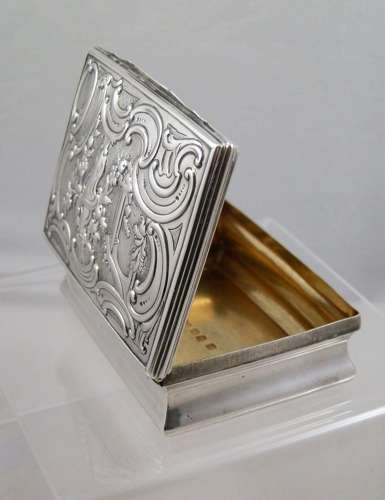 George III silver table snuff box, London 1760