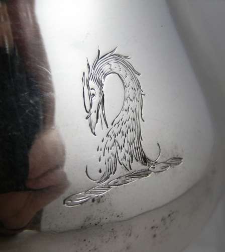 George II silver brandy pan, London 1748