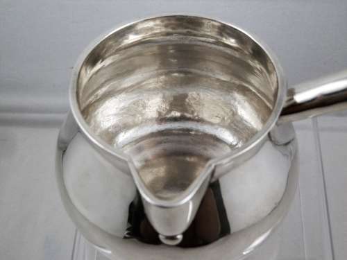 George II silver brandy pan, London 1748