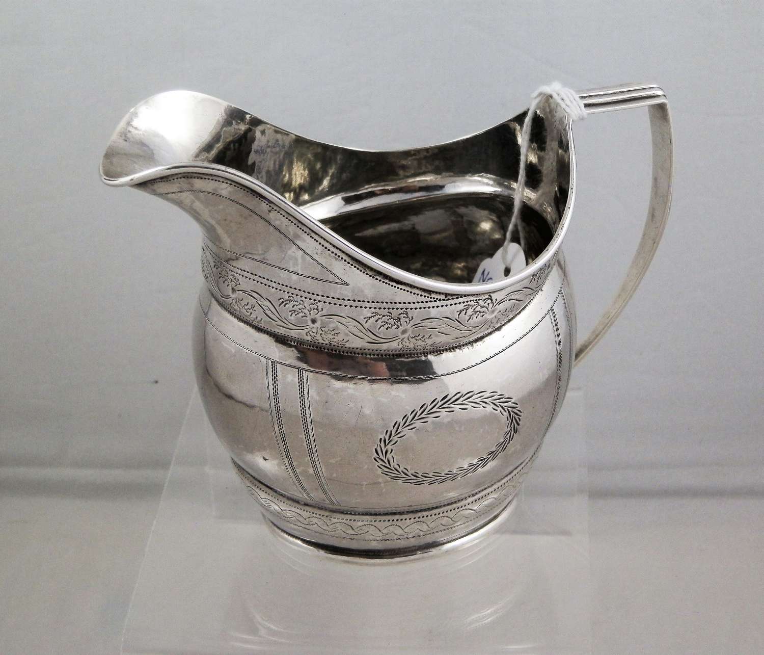 Newcastle silver cream jug, John Walton, c.1820