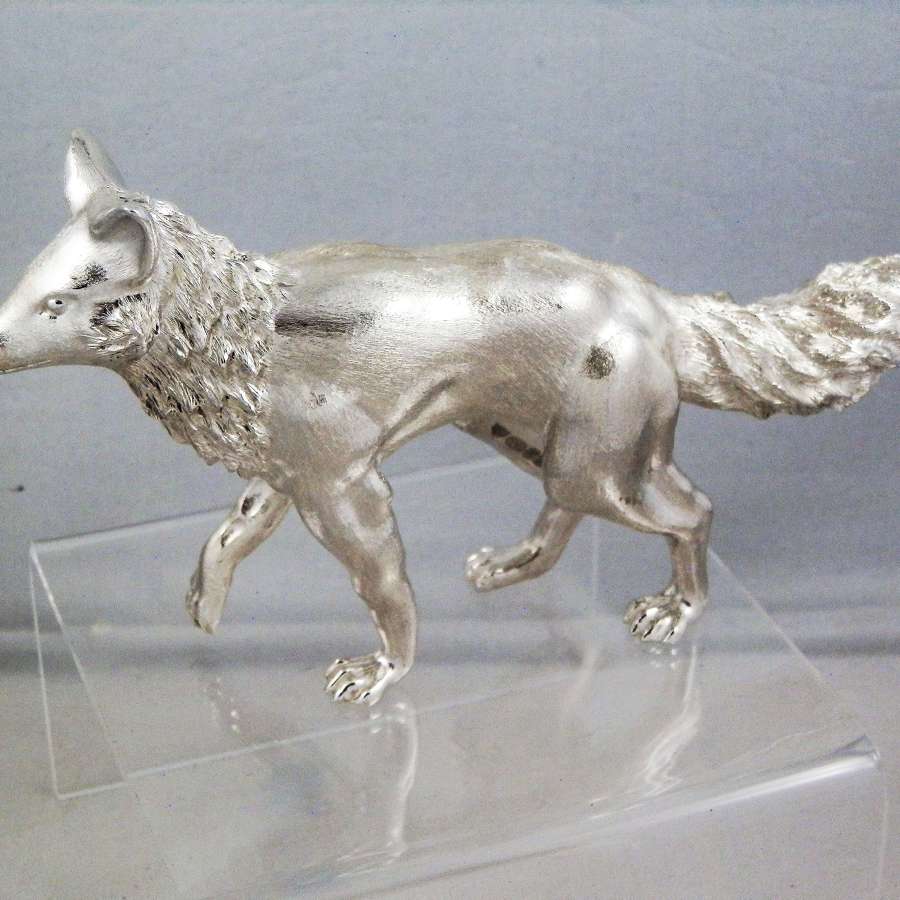 Scottish Silver model of a fox, Edinburgh 2019