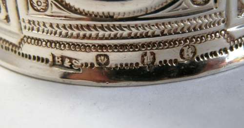 Victorian Scottish silver napkin rings, Edinburgh 1891