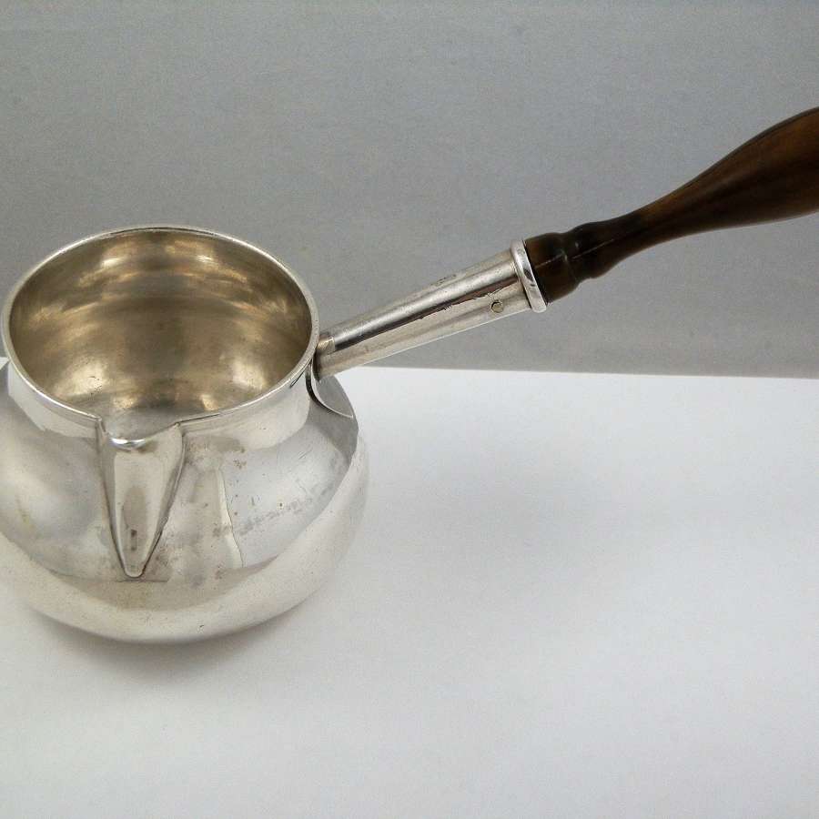 George I Britannia silver brandy pan, London 1720