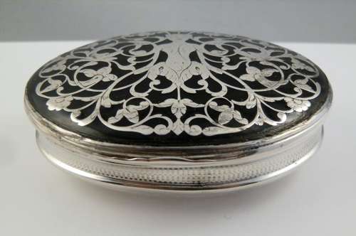 George II silver and Tortoise shell snuff box, c.1750