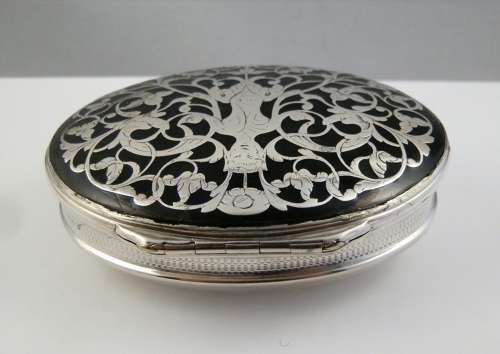 George II silver and Tortoise shell snuff box, c.1750