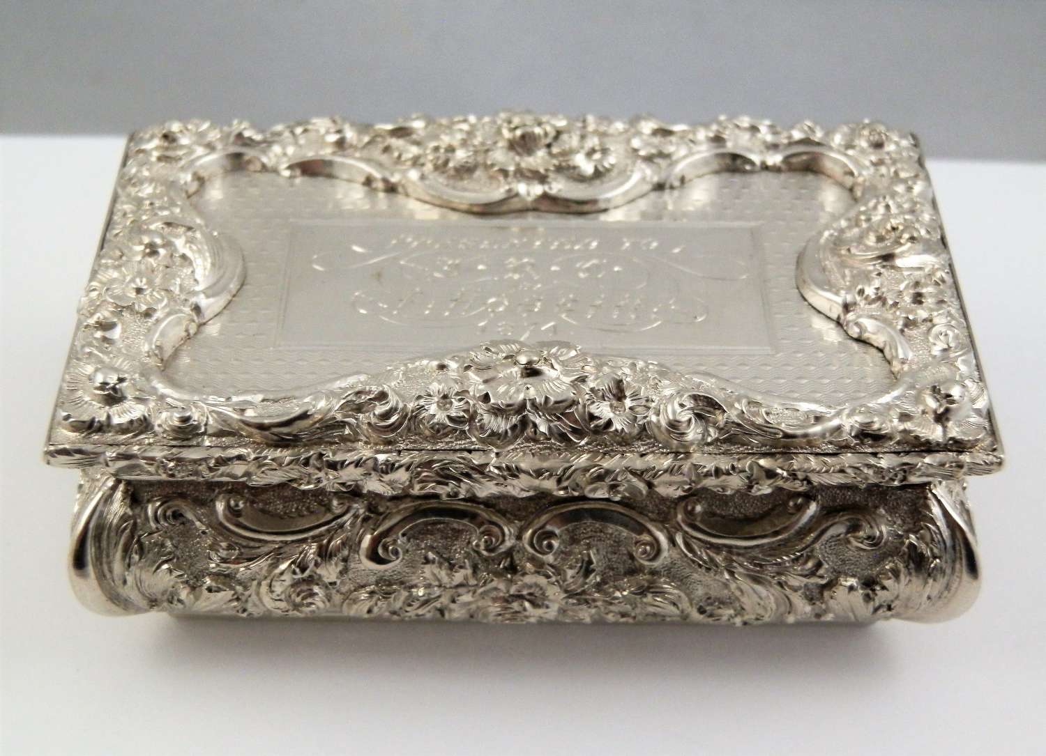 William IV silver snuff box, Birmingham 1835