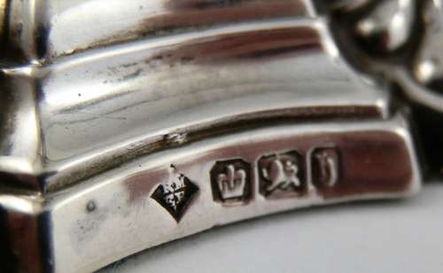 Victorian pair of miniature silver candlesticks, Sheffield 1894