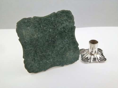 Victorian pair of miniature silver candlesticks, Sheffield 1894