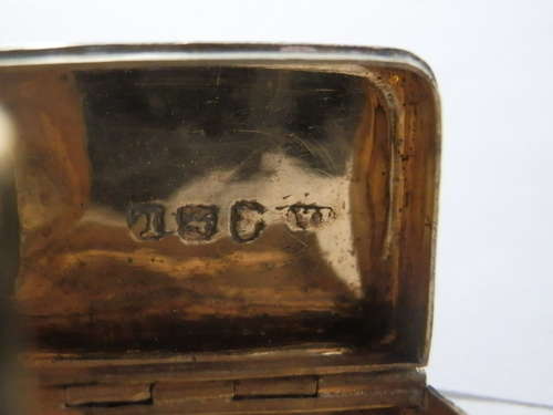 George III silver gilt vinaigrette, London 1806