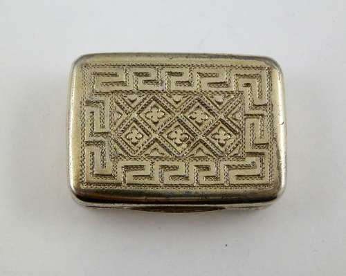 George III silver gilt vinaigrette, London 1806