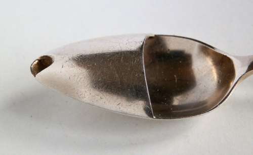 Silver medicine spoon, Sheffield 1936