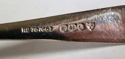 Silver medicine spoon, Sheffield 1936