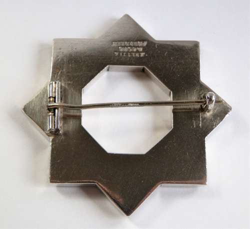 Victorian Aberdeen granite and silver brooch. c.1860