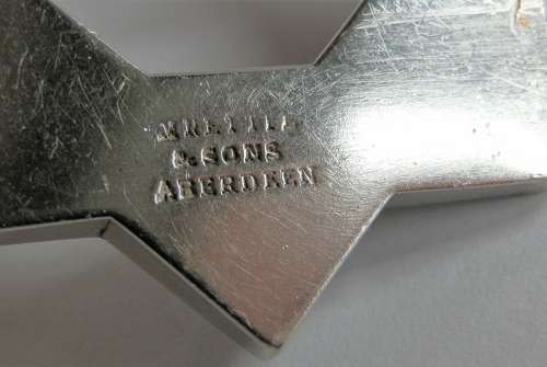 Victorian Aberdeen granite and silver brooch. c.1860