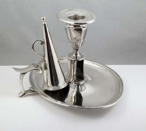 George III silver chamber stick, London 1799
