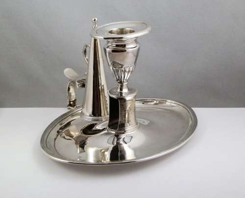 George III silver chamber stick, London 1799