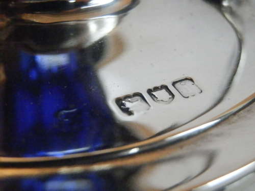 Art Nouveau silver desk inkwell, London 1905