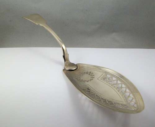 George III silver fish slice, London 1795