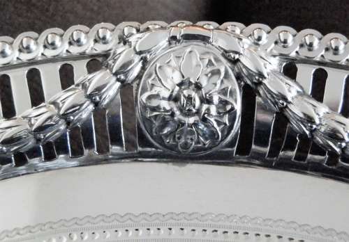 Victorian silver 41cm salver, Stephen Smith London 1879