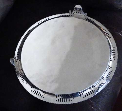 Victorian silver 41cm salver, Stephen Smith London 1879