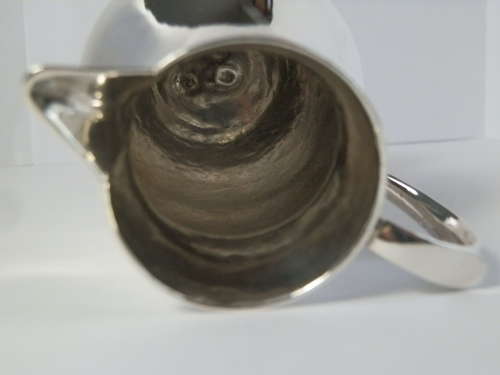 George II silver sparrow beak jug, John Gammon 1736