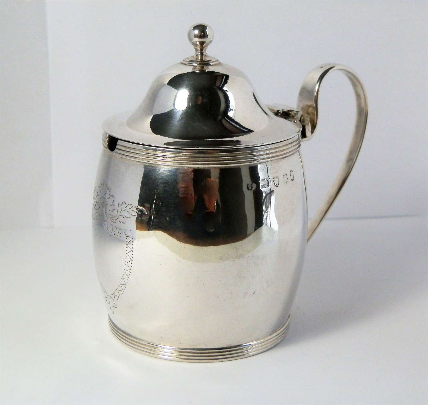 George III silver mustard pot, London 1800