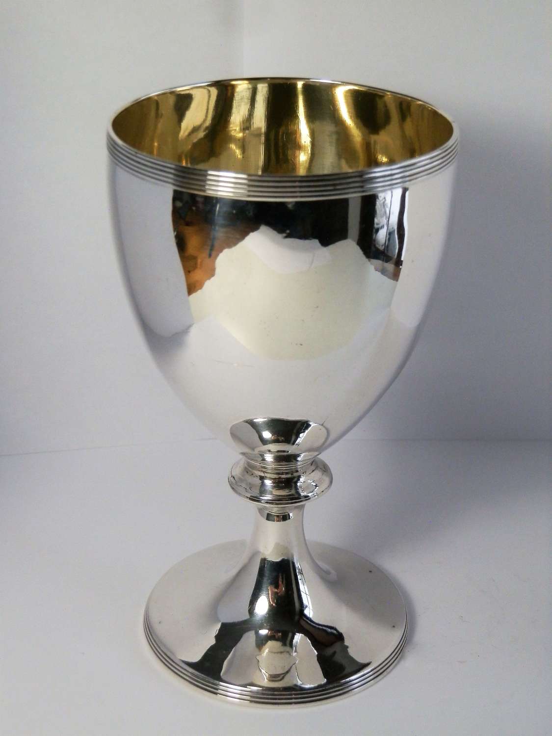 George III silver wine goblet, Charles Aldridge 1789
