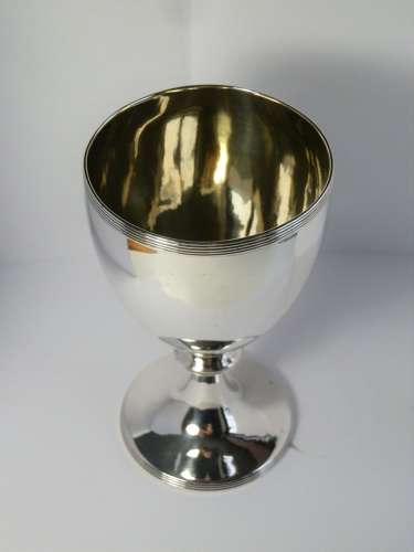 George III silver wine goblet, Charles Aldridge 1789