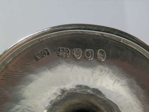 George III silver wine goblet, Charles Aldridge 1789