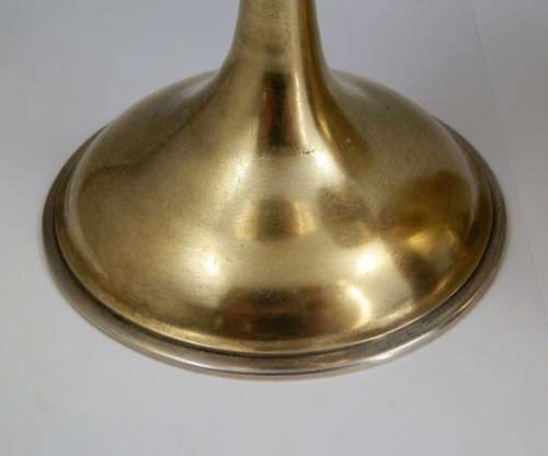 Pair of Victorian silver gilt goblets, London 1869