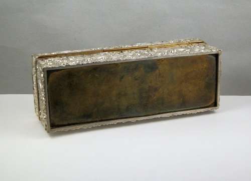 Edwardian silver jewellery box, Birmingham 1902