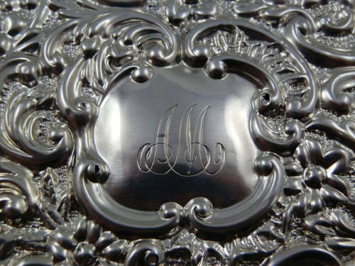 Edwardian silver jewellery box, Birmingham 1902