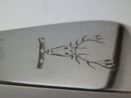 George II silver soup ladle, Ebenezer Coker, London 1748
