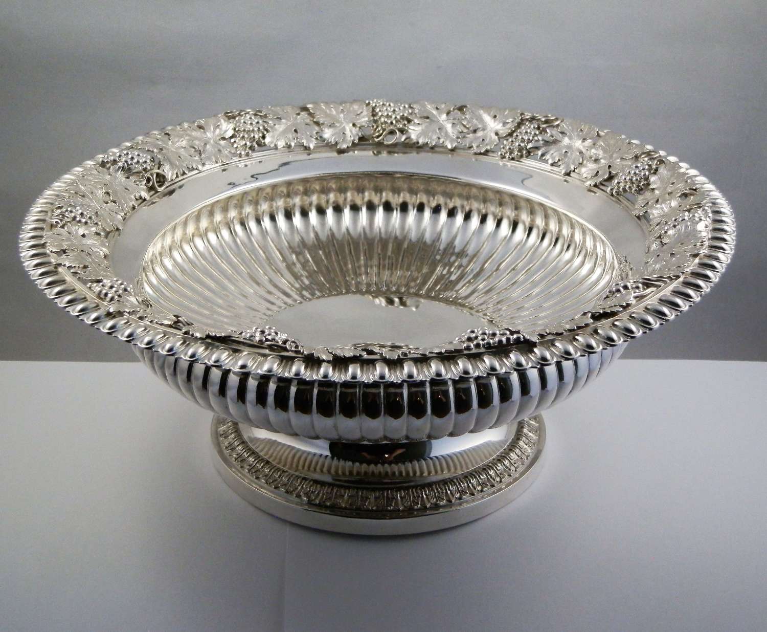 George III silver fruit bowl, William Eaton, London 1817