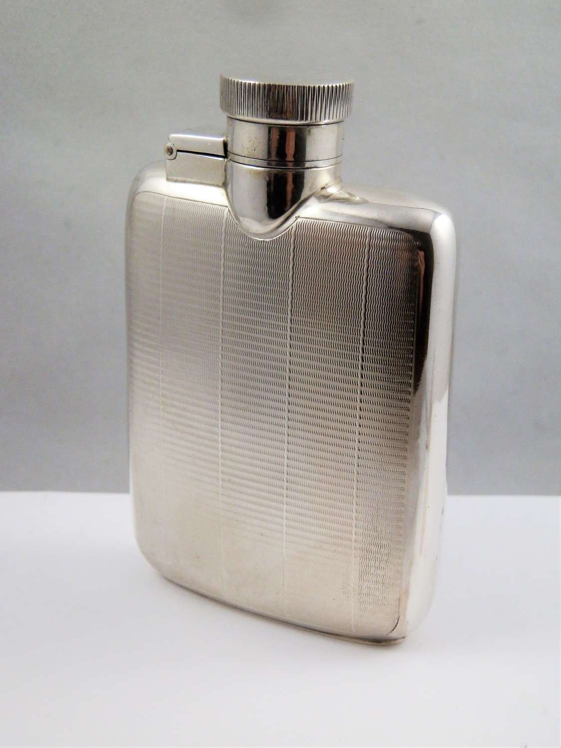 Chester silver hip flask, Asprey & Co, 1939