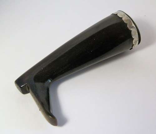 Georgian Scottish horn boot snuff mull, c1820
