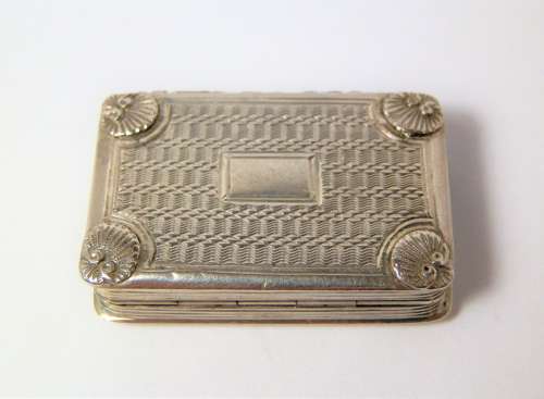 William IV silver vinaigrette, Wm Steen, Birmingham 1831