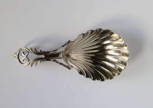 George III silver caddy spoon, William Bennett, London, c 1801