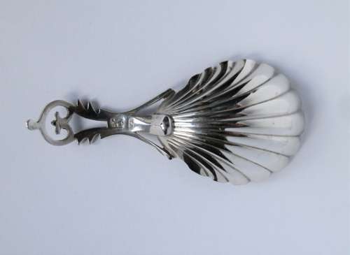 George III silver caddy spoon, William Bennett, London, c 1801