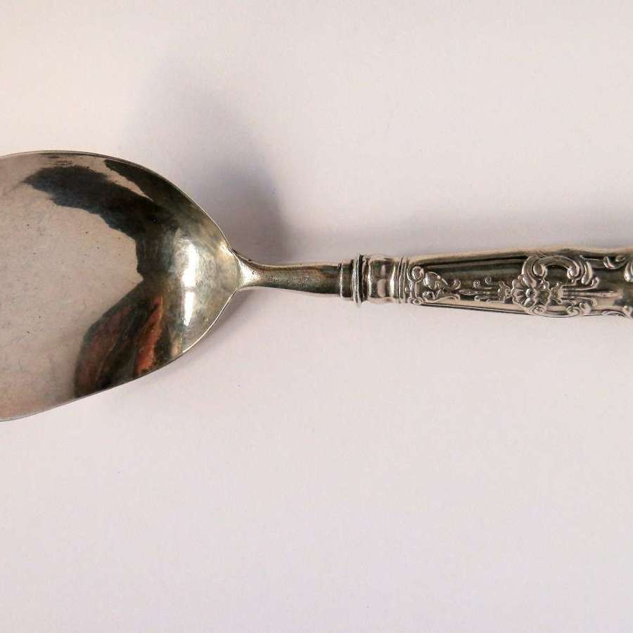 William IV silver caddy spoon, Joseph Taylor 1830