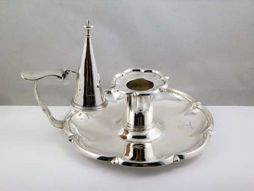A George IV silver Chamber Stick by William Eaton, London 1827